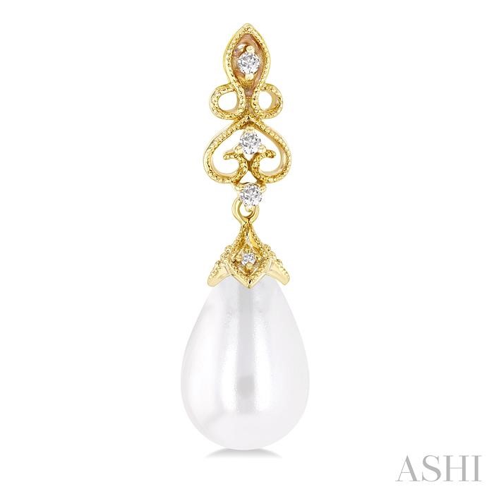 Pearl & Diamond Fashion Earrings