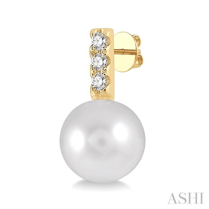 Pearl & Diamond Fashion Earrings-3