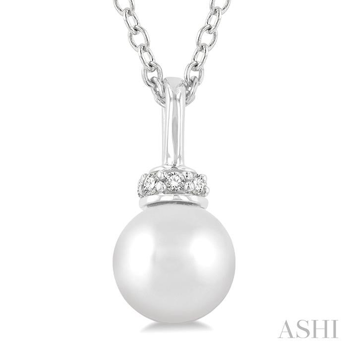 Pearl & Petite Diamond Fashion Pendant-3