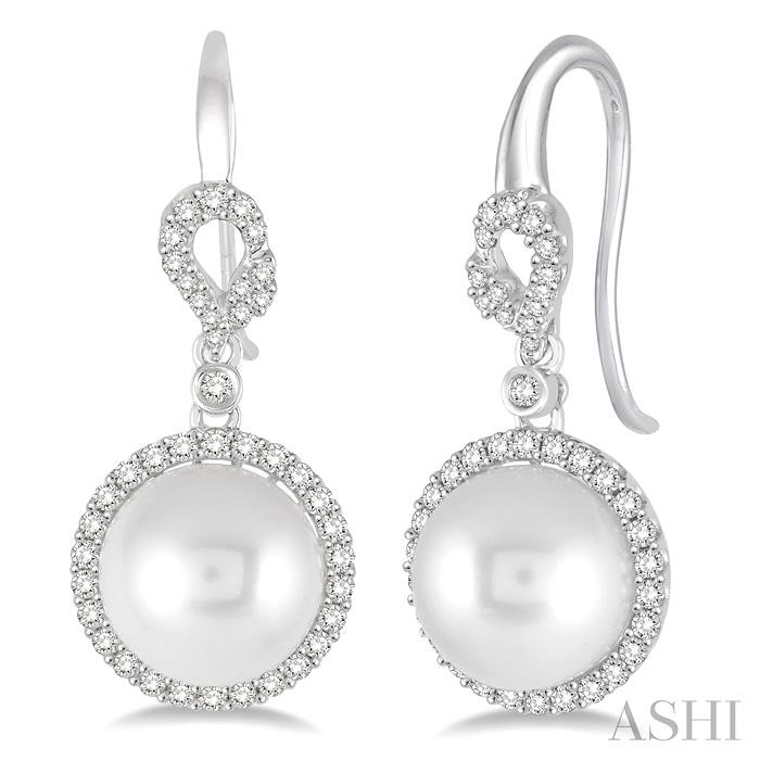 PEARL & HALO DIAMOND EARRINGS