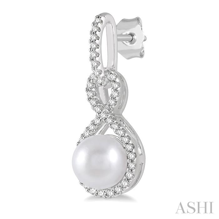Pearl & Diamond Fashion Earrings-3
