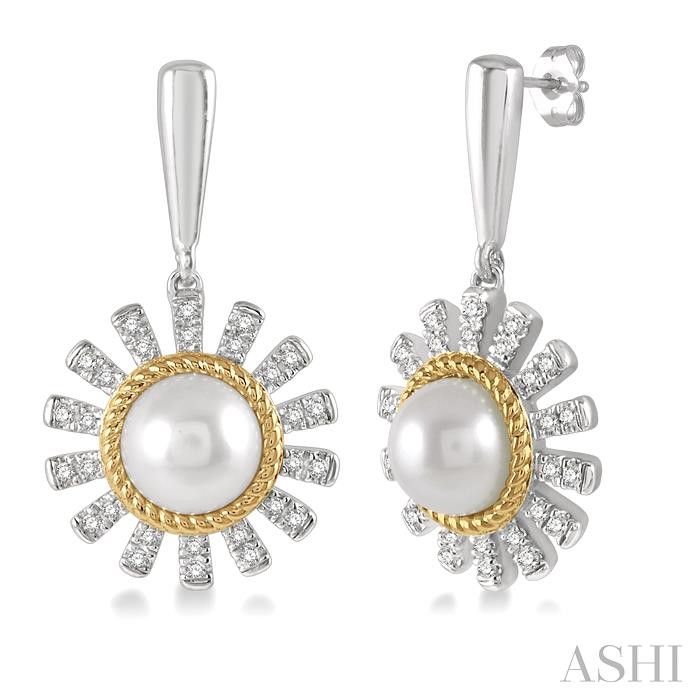 PEARL & DIAMOND EARRINGS