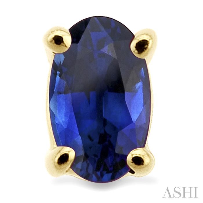 Oval Shape Gemstone Stud Earrings-2