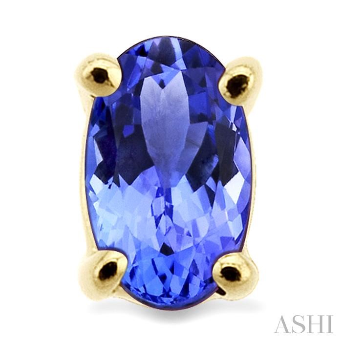 Oval Shape Gemstone Stud Earrings-2