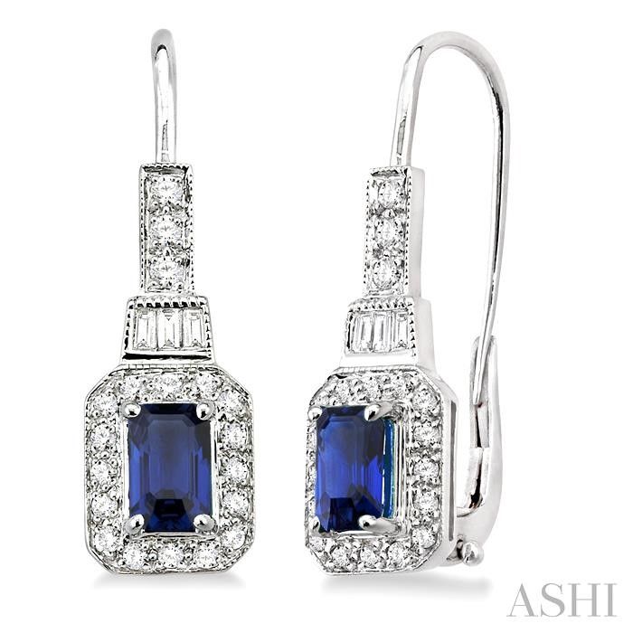 GEMSTONE & DIAMOND EARRINGS