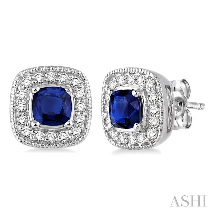 GEMSTONE & DIAMOND EARRINGS