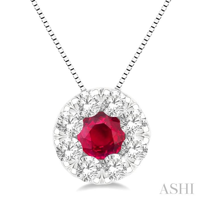 LOVEBRIGHT GEMSTONE & DIAMOND PENDANT