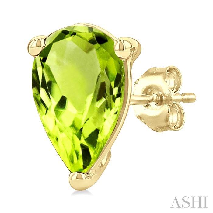 Pear Shape Gemstone Stud Earrings