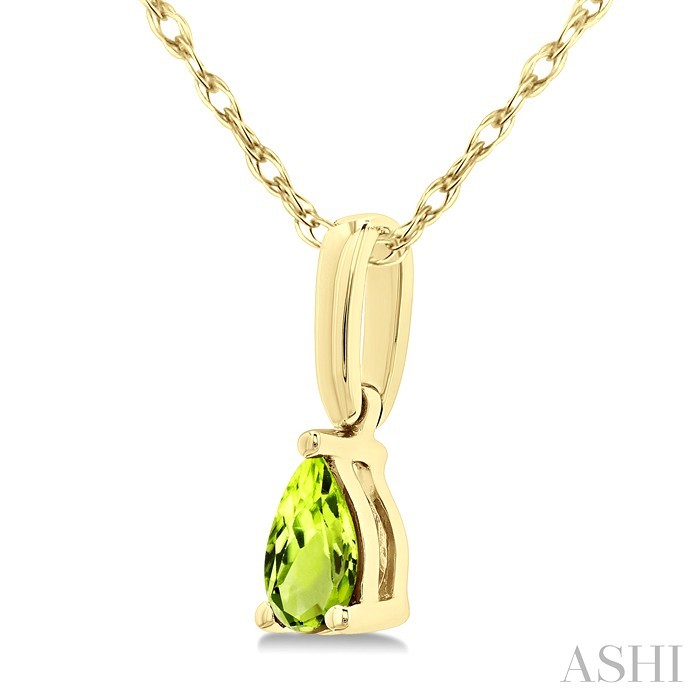 Pear Shape Gemstone Solitaire Pendant