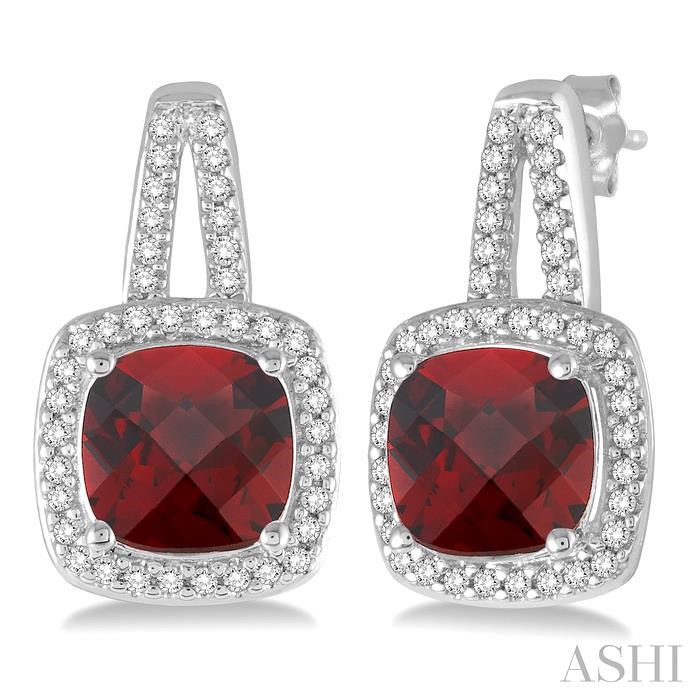 GEMSTONE & DIAMOND EARRINGS