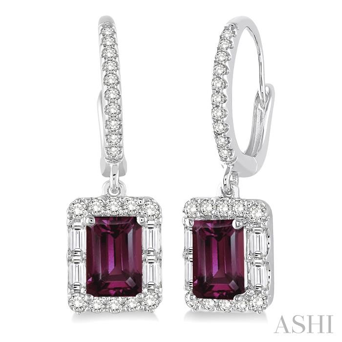 GEMSTONE & DIAMOND EARRINGS