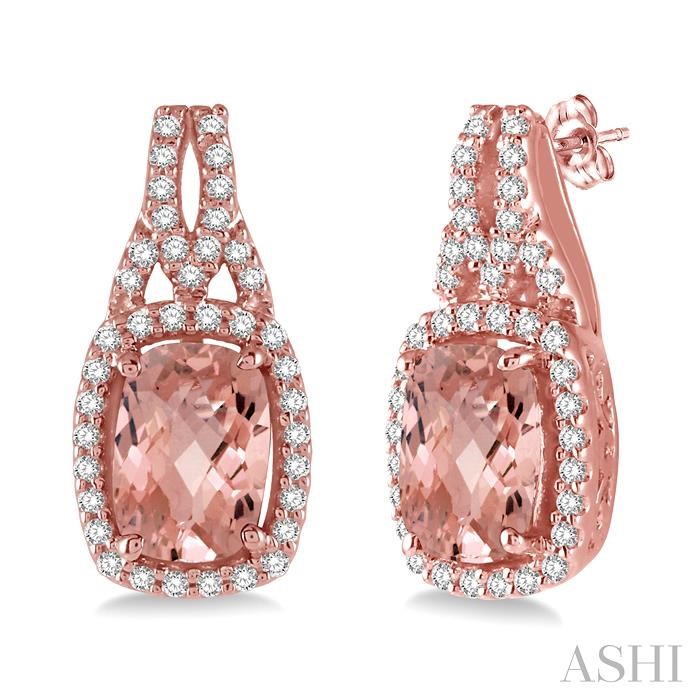 GEMSTONE & DIAMOND EARRINGS