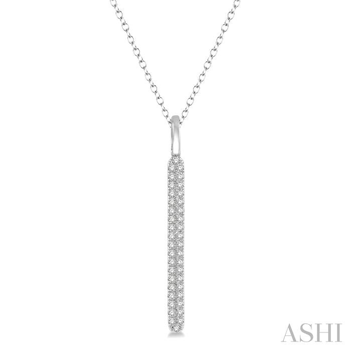 VERTICAL BAR DIAMOND PENDANT