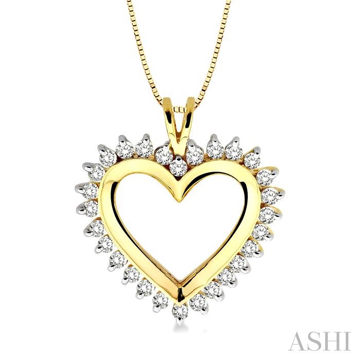 HEART SHAPE DIAMOND FASHION PENDANT