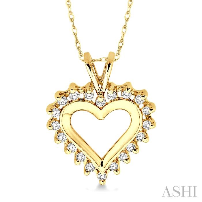 HEART SHAPE DIAMOND FASHION PENDANT