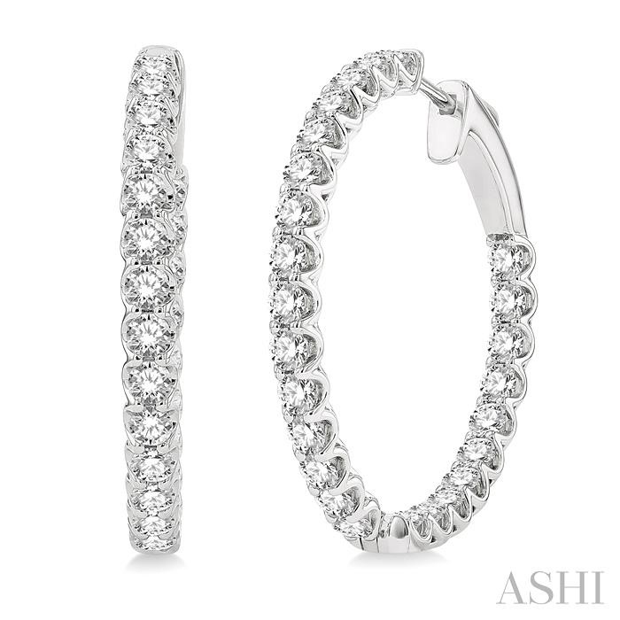 INSIDE-OUT DIAMOND HOOP EARRINGS