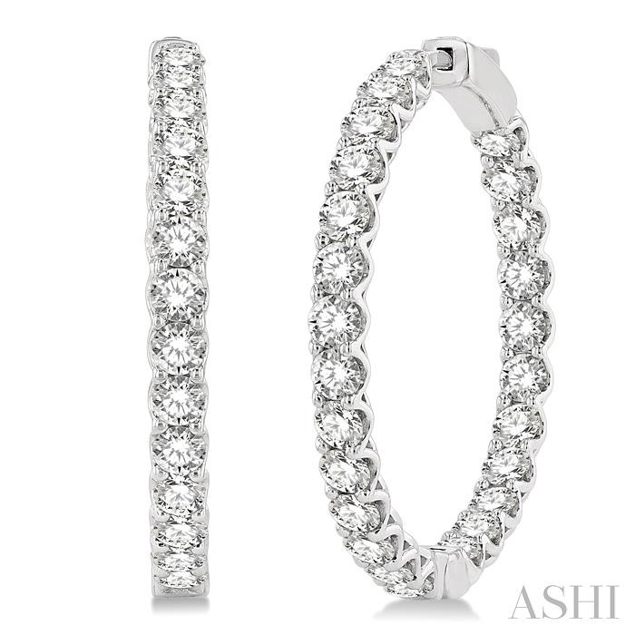 INSIDE-OUT DIAMOND HOOP EARRINGS