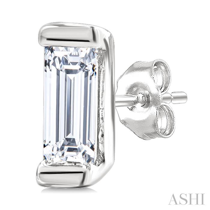 Baguette Diamond Petite Fashion Earrings-3