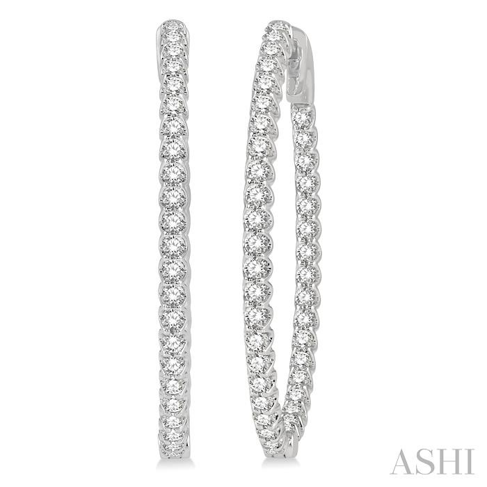 INSIDE-OUT DIAMOND HOOP EARRINGS