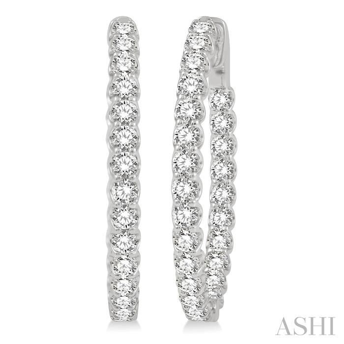 INSIDE-OUT DIAMOND HOOP EARRINGS