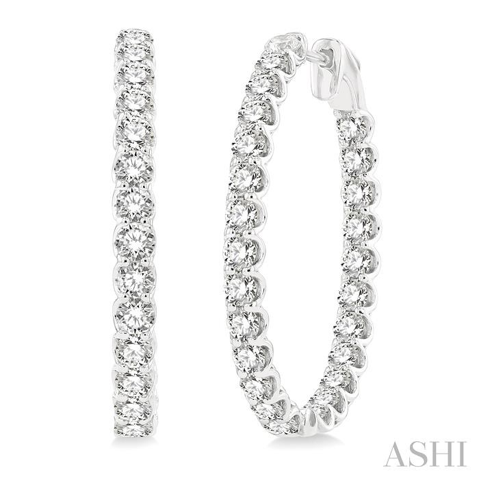 INSIDE-OUT DIAMOND HOOP EARRINGS