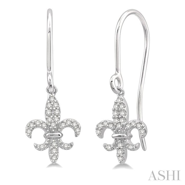 FLEUR DE LIS DIAMOND EARRINGS