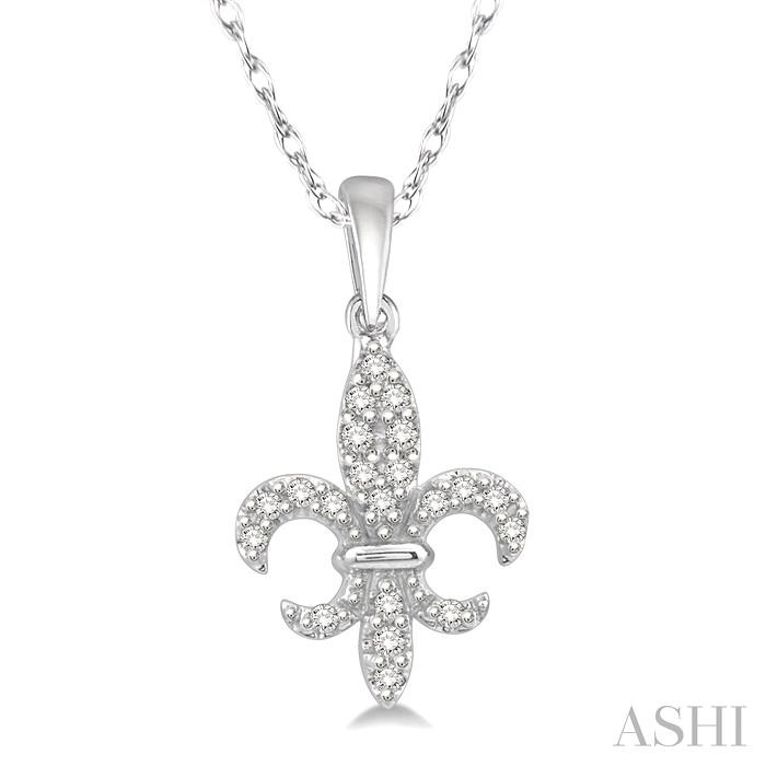 FLEUR DE LIS DIAMOND PENDANT