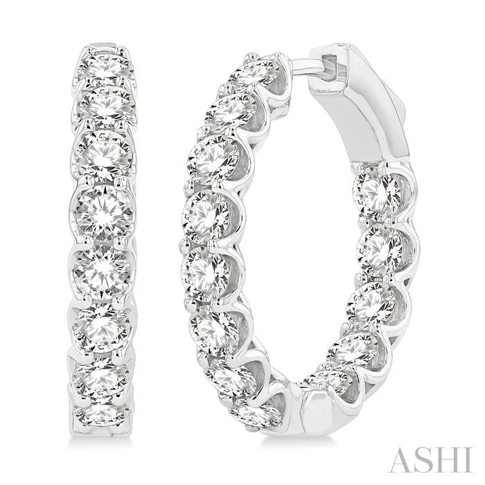 INSIDE-OUT DIAMOND HOOP EARRINGS