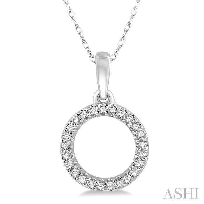 CIRCLE PETITE DIAMOND FASHION PENDANT