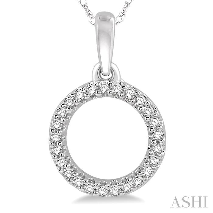 Circle Petite Diamond Fashion Pendant-3