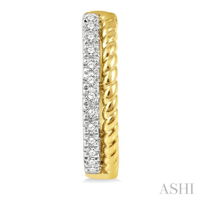 Rope Diamond Fashion Hoop Earrings-2