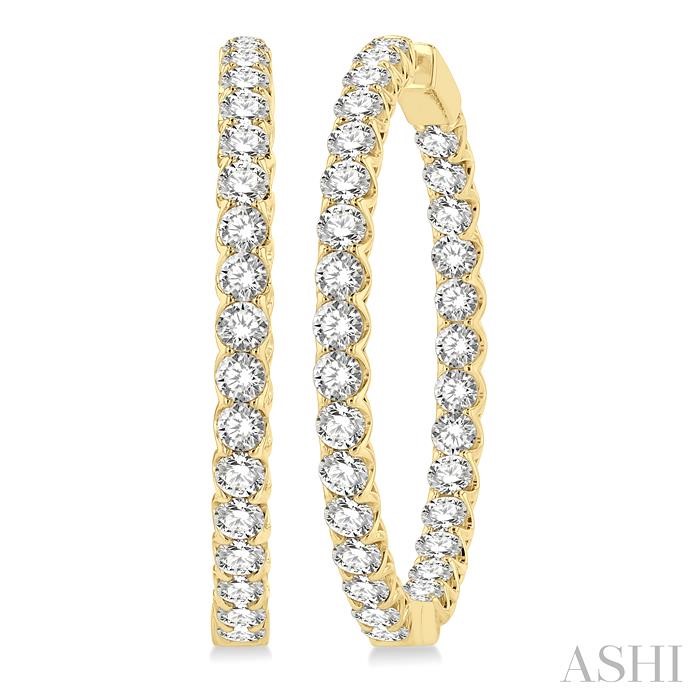 INSIDE-OUT DIAMOND HOOP EARRINGS