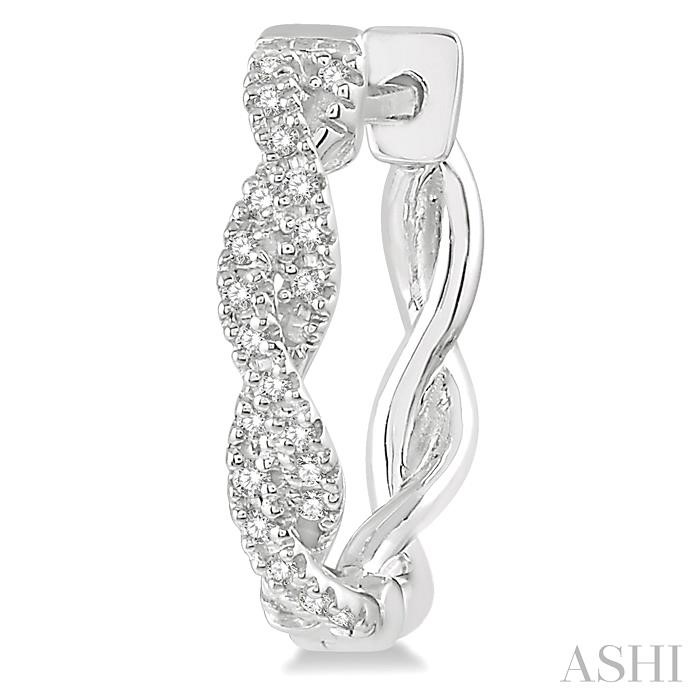 Diamond Hoop Earrings-3