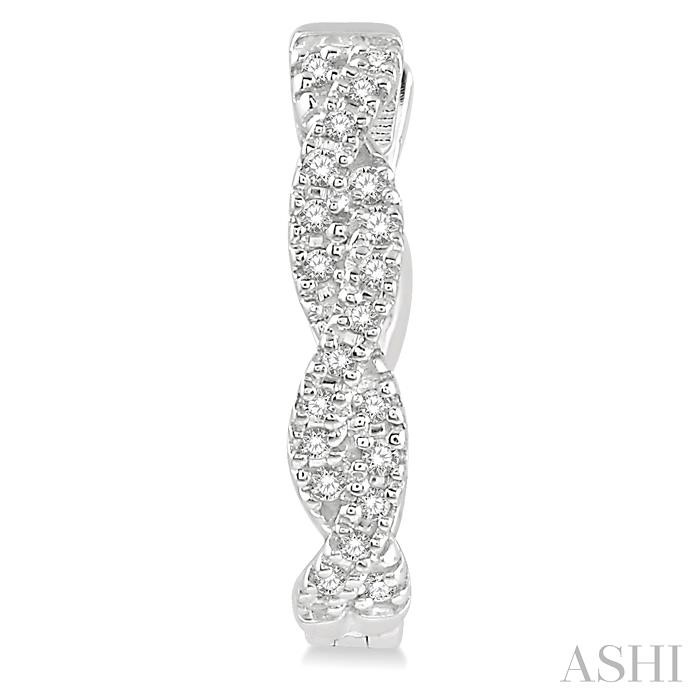 Diamond Hoop Earrings-2