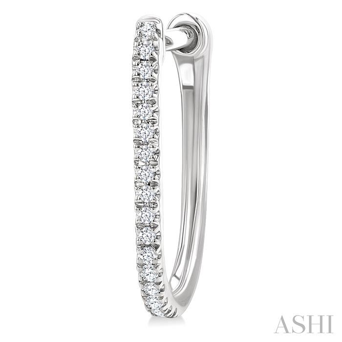 Diamond Hoop Earrings-3