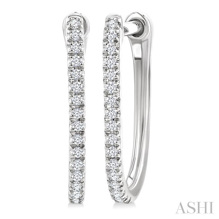 Diamond Hoop Earrings