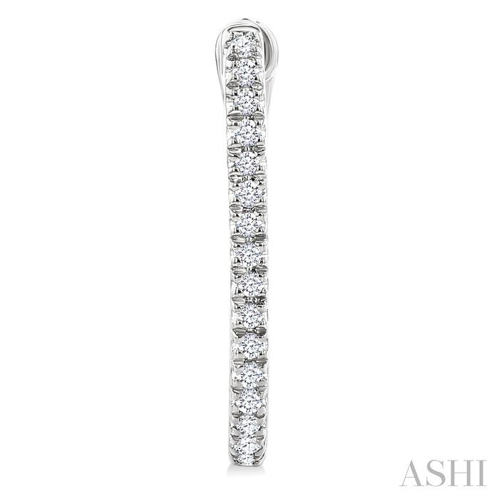 Diamond Hoop Earrings-2