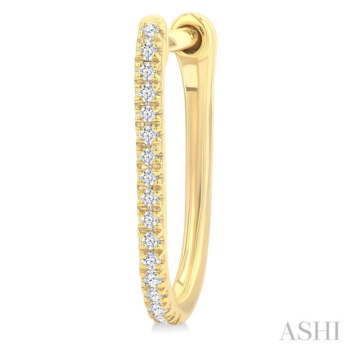 Diamond Hoop Earrings-3