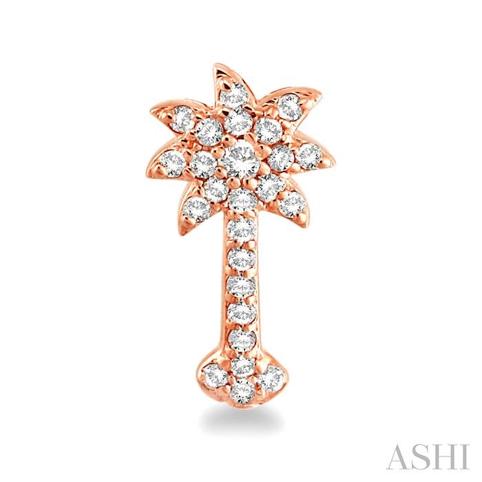 Palm Tree Diamond Fashion Earrings-2