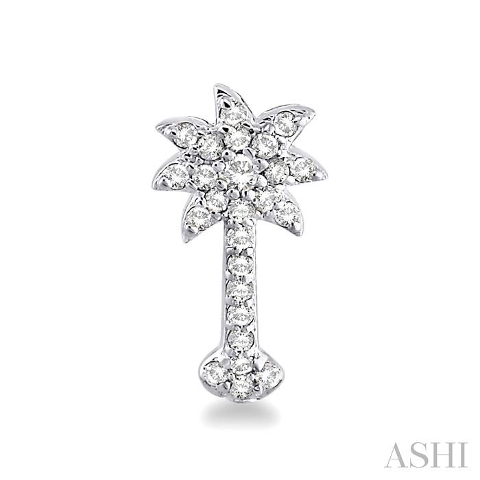 Palm Tree Diamond Fashion Earrings-2