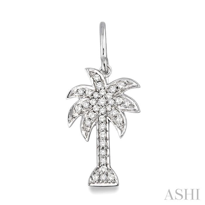 Palm Tree Diamond Fashion Earrings-2