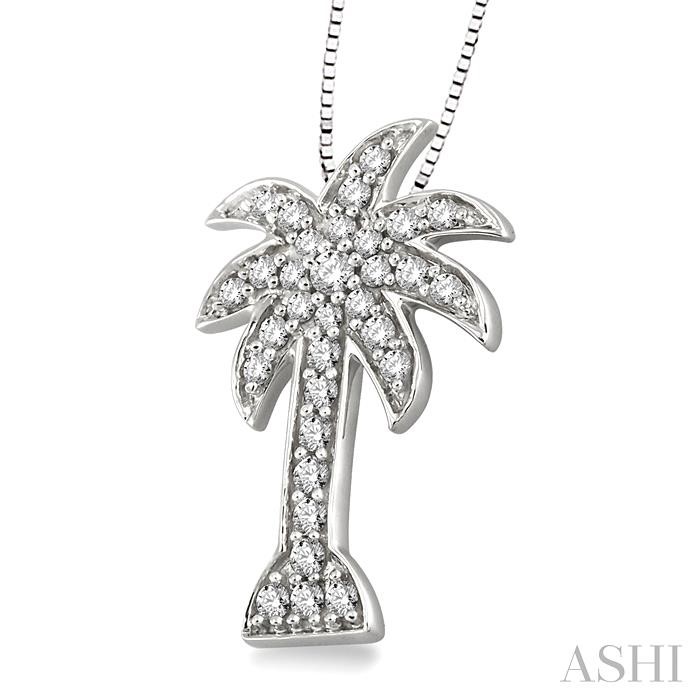 Palm Tree Diamond Fashion Pendant-2