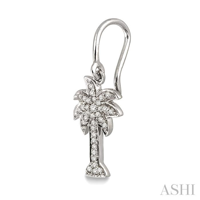 Palm Tree Diamond Fashion Earrings-3