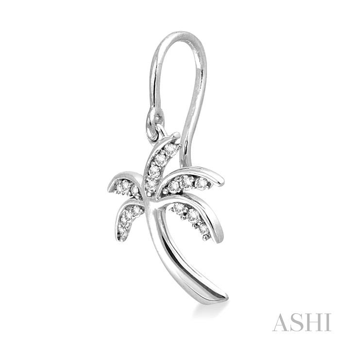 Palm Tree Diamond Fashion Earrings-3