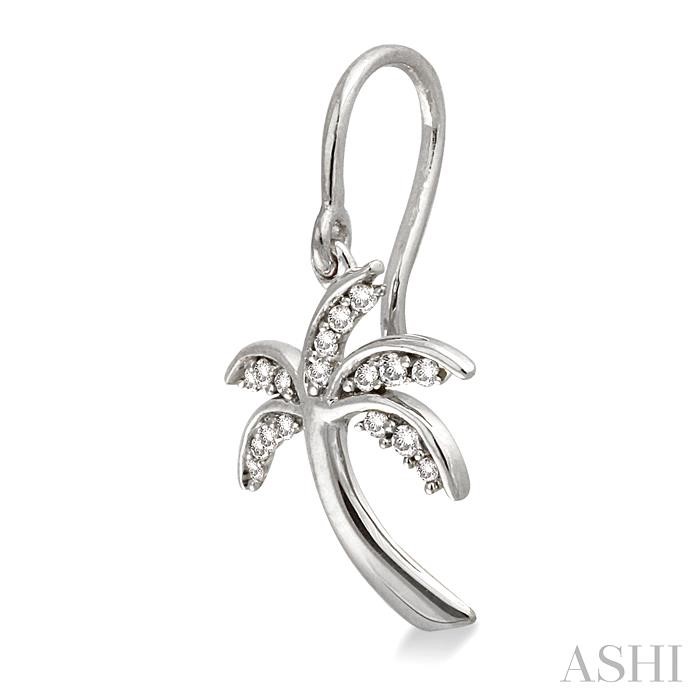 Palm Tree Diamond Fashion Earrings-3