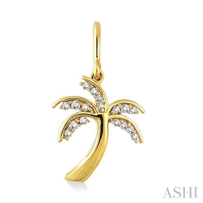 Palm Tree Diamond Fashion Earrings-2