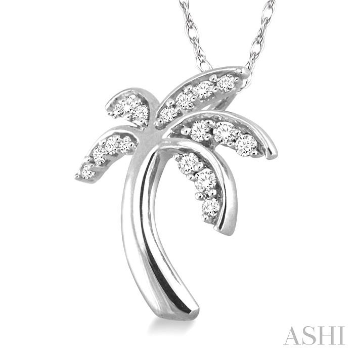 Palm Tree Diamond Fashion Pendant-2