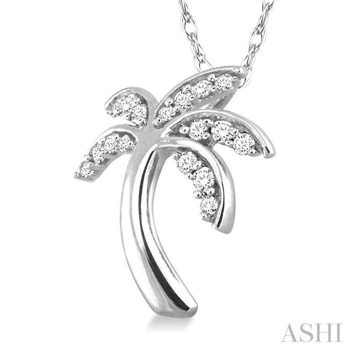 Palm Tree Diamond Fashion Pendant-2