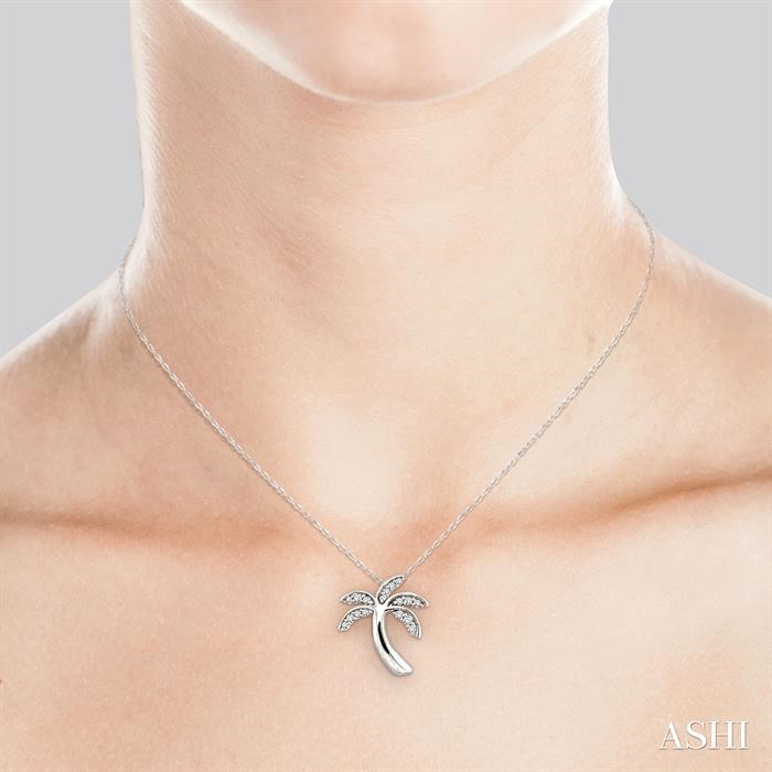Palm Tree Diamond Fashion Pendant-4