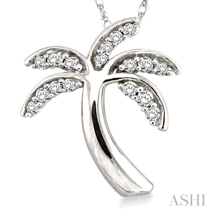 Palm Tree Diamond Fashion Pendant-3